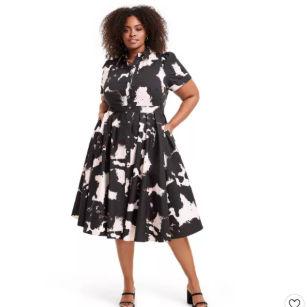 NWT Alexis for Target short sleeve shirtdress 1X